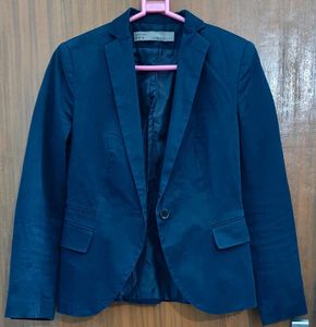 ZARA BASIC Navy Blazer