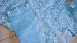 POWDER BLUE ORGANZA PATIALA SUIT + FREE GIFT