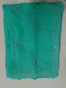 Elegant Green blue saree