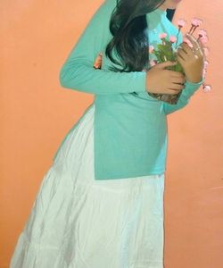 Mint Green Long Sleeve Top