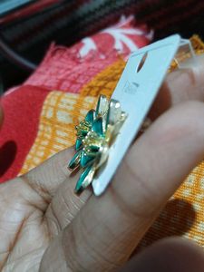 Green Flower Earrings (Anti Tarnish)