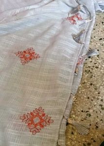Elegant Embroidered Saree