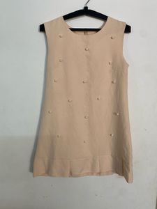 Cute Pearl Embellished Dress