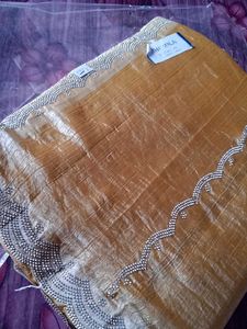 Elegant Olive Green Saree