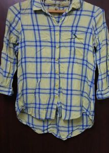 Plaid Button-Up Shirt