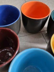 Colorful Coffee Mugs (Set of 6)