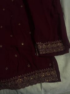 Beautiful maroon Kurta set