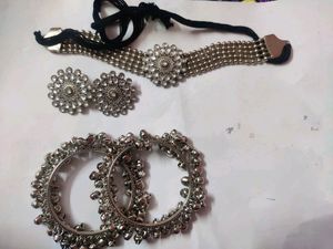 Combo Offer Necklace N Bangales