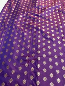 Elegant Purple Silk blend Saree