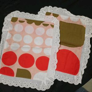 2 Piece Peach Baby Pillow Cover