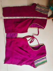 Gotta Patti Silk Saree With Readymade Blouse