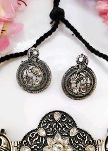 Beautiful Oxidised Choker Set