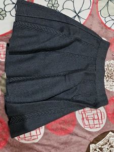 Woolen Acrylic Flared Skirt For Women