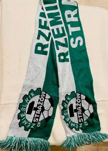Green & White Soccer Scarf