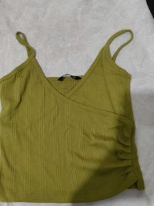 Olive Green Ribbed Cami