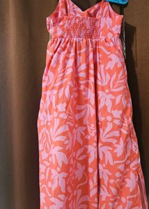 Pink Floral Stylish Dress
