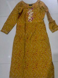 💛 Elegant Mustard Kurta – Festive & Everyday Chi