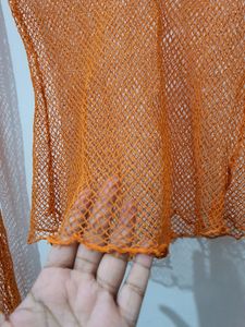 Y2K Style Net Top