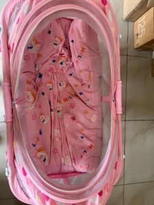 Pink Baby Bassinet