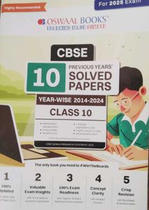 Oswaal CBSE 10 Solved Papers