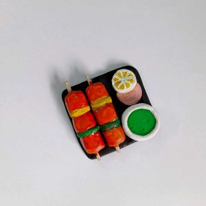 Food Fridge Magnet - Tikka Kabab