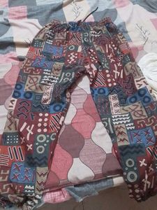 Patterned Casual Pants