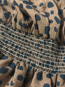 Brown Animal Print Mini Dress