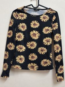 Floral full sleeve t-shirt