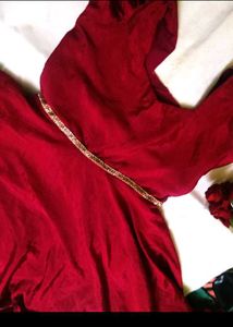 Elegant Maroon Dress