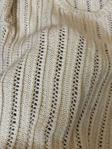 White Knitted Sweater