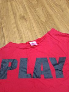 Red PLAY Graphic Tee