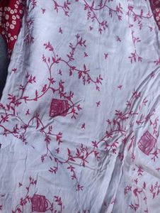 Pink White Kurta Palazzo Set