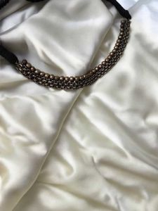 Oxidised Silver Choker Necklace From Branca