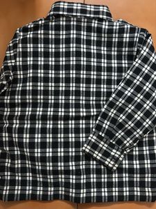 boys black checkered shirt for winters