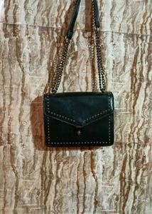 Studded Black Chain Bag