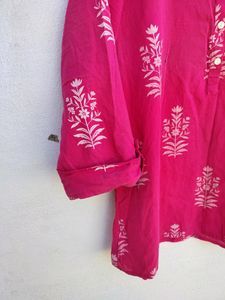 Rose Pink Short Kurti