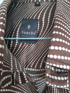 Brown Patterned Shirt
