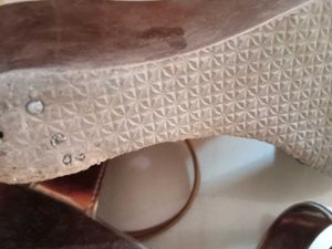 Sparkly Wedge Heels .
