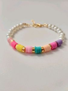 Handmade Fimo Beads Bracelet