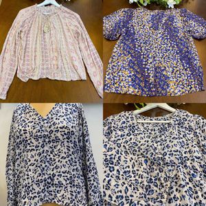 Floral Print Tops Combo 3