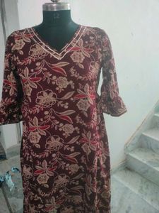 Floral Print Kurta