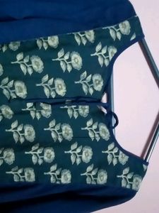 Navy Blue Georgette Kurta