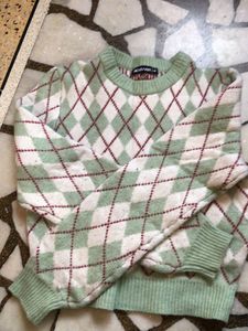 Argyle Knit Sweater