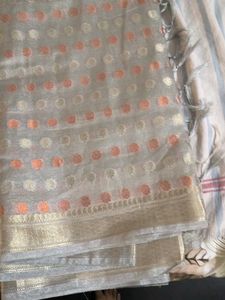 Elegant Grey Saree
