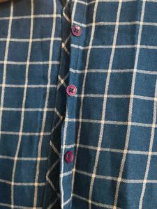 Blue Checked Casual Shirt