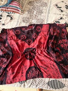 Red Floral Kaftan Nighty n 2 Piece Pink Ighty
