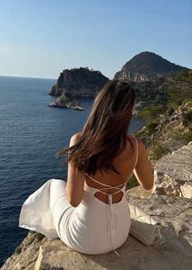 H&amp;M Silk White Dress