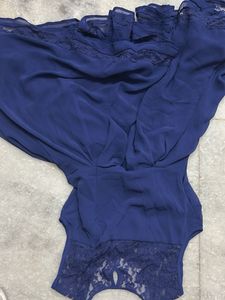 Elegant Navy Lace Dress