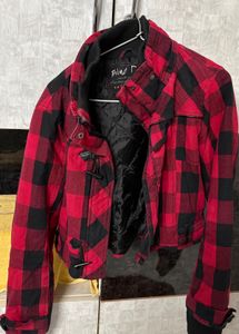 Red & Black Plaid Jacket
