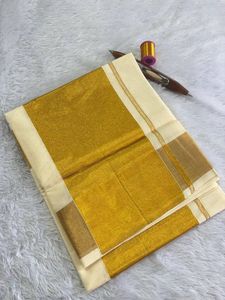 Not used Kerala Kasavu Saree